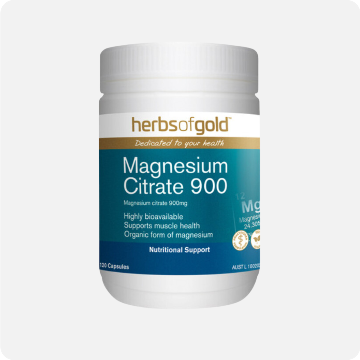 Herbs of Gold Magnesium Citrate 900