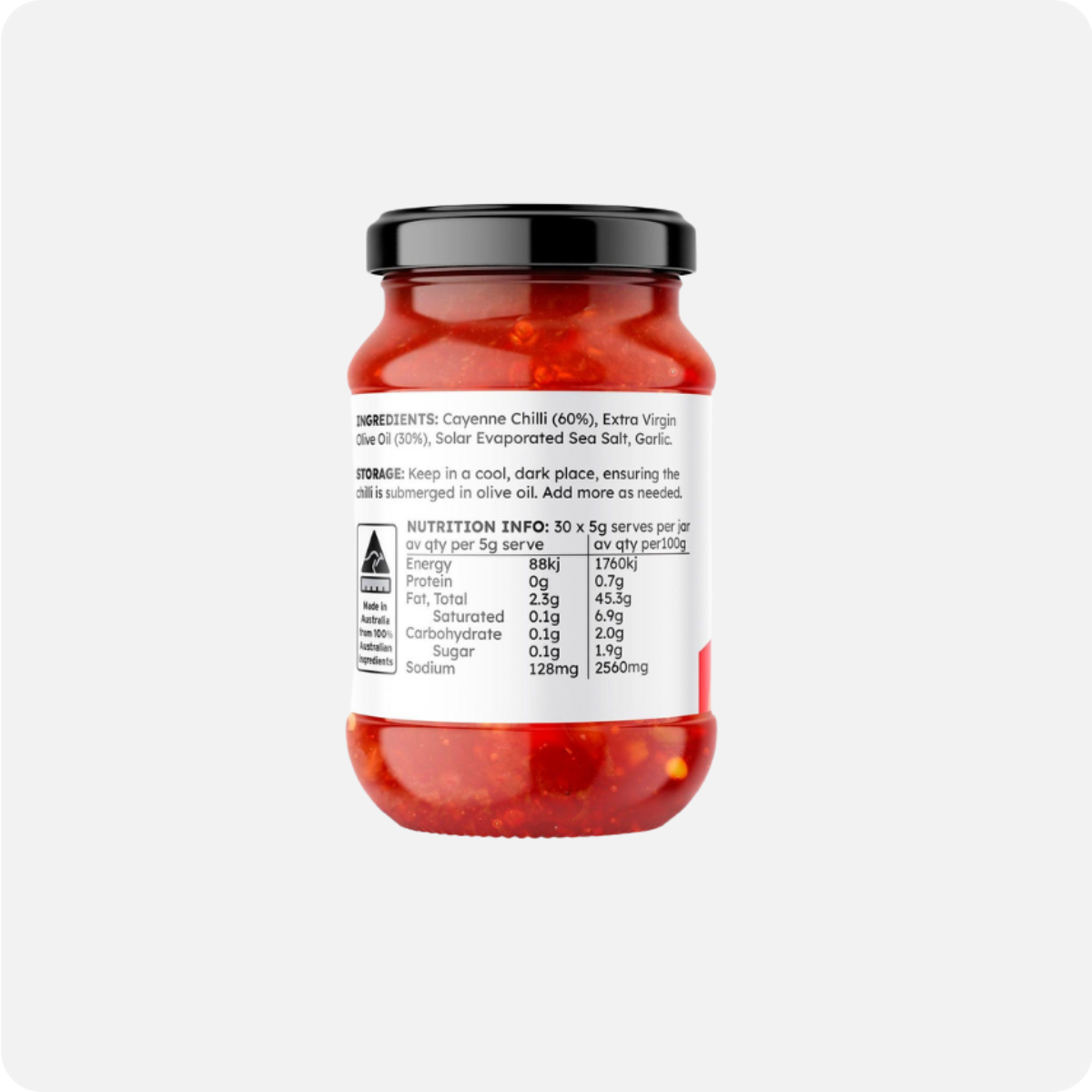 Fermented Chilli in Cold Pressed Olive Oil + Probiotics