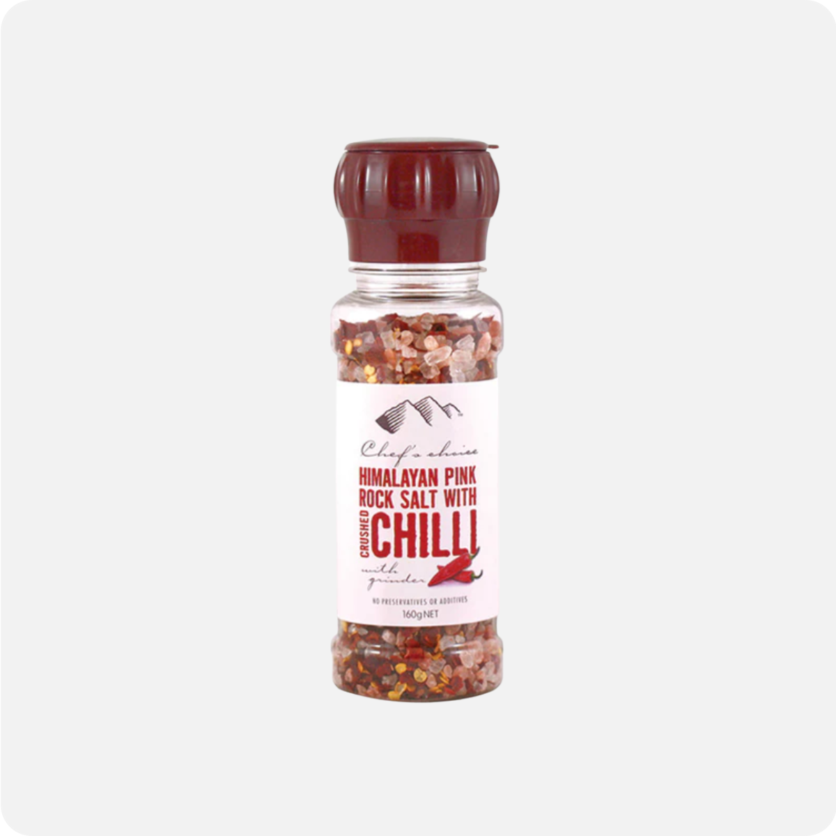 Chef's Choice Himalayan Pink Rock Salt with Crushed Chilli