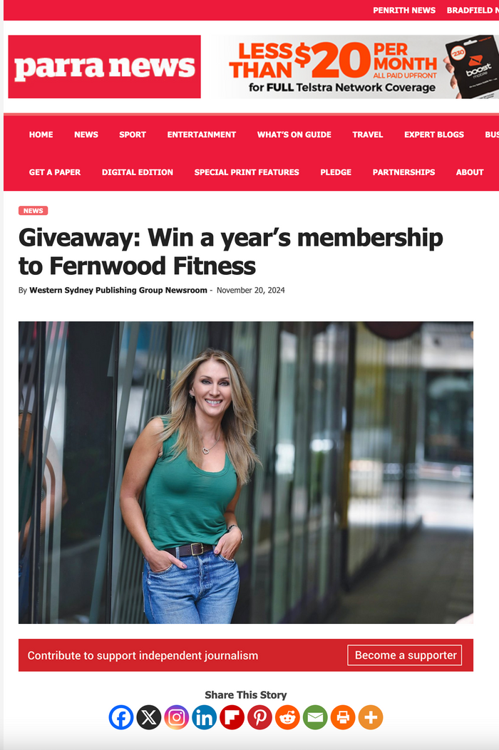 Giveaway: Win a year’s membership to Fernwood Fitness