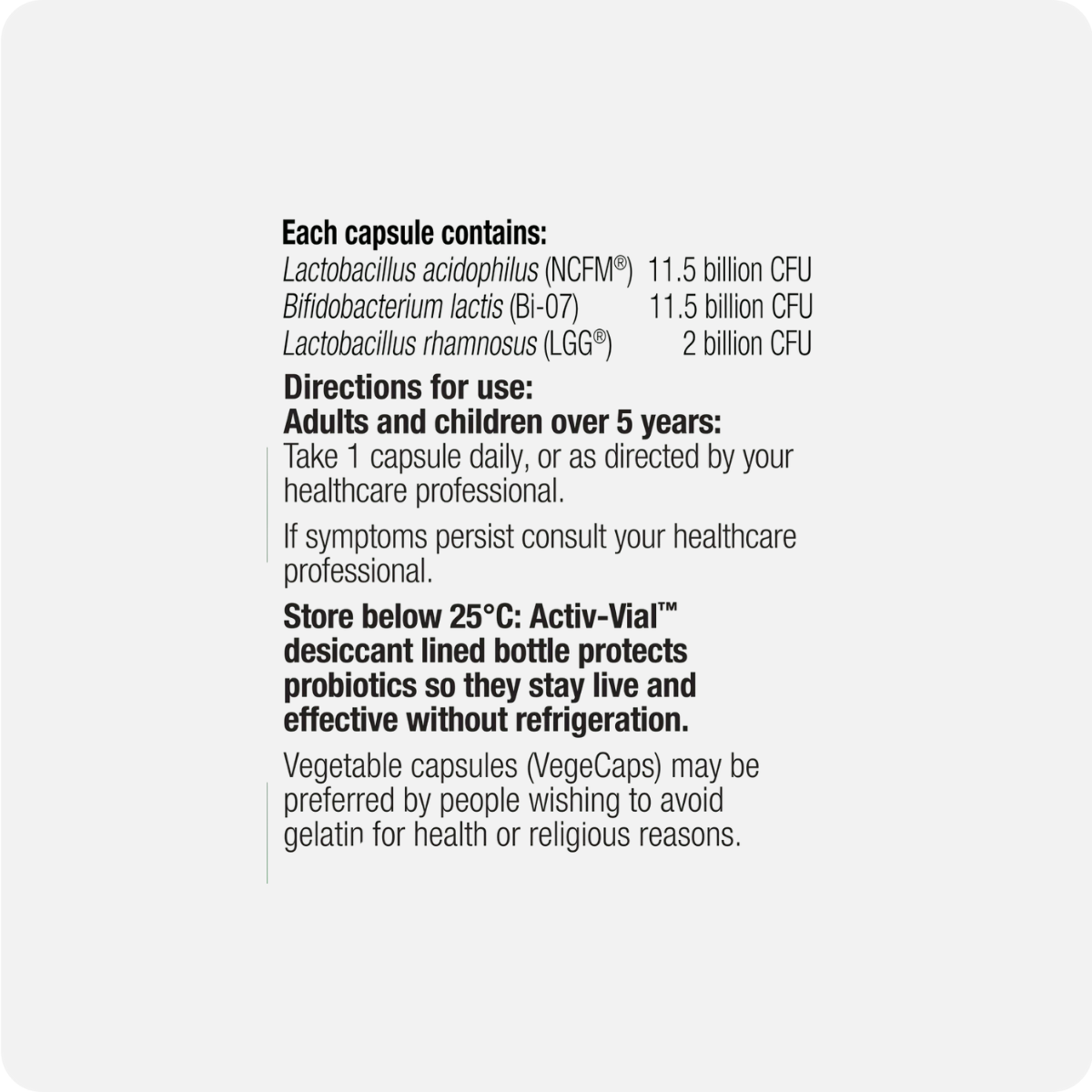 Metagenics UltraFlora Balance Dairy Free Probiotic