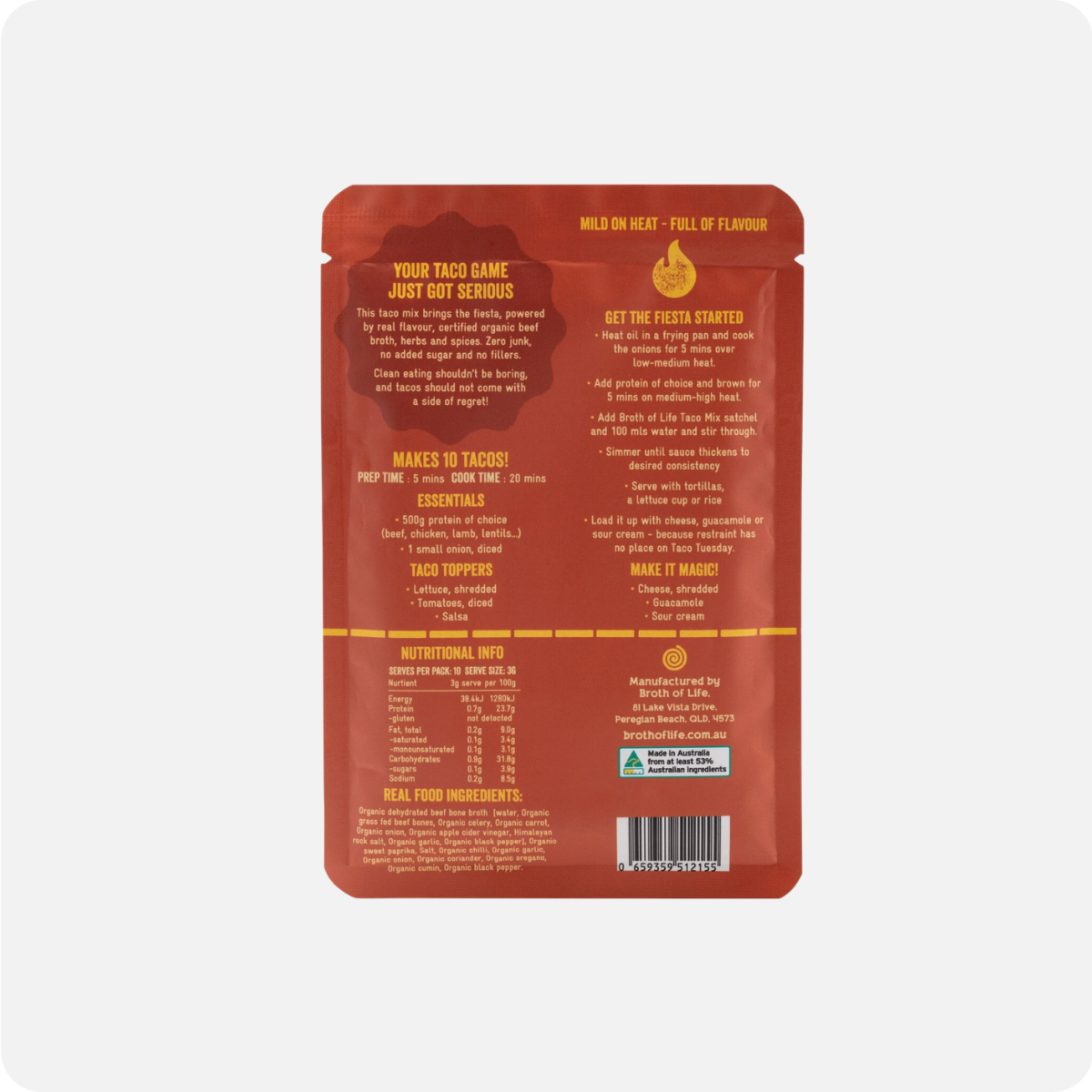 Broth of Life Organic Taco Spice Mix