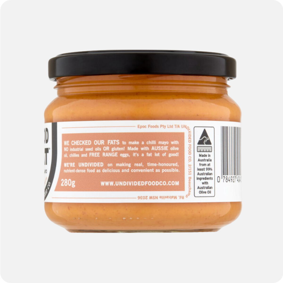 Undivided Food Co Good Fat Chilli Mayonnaise