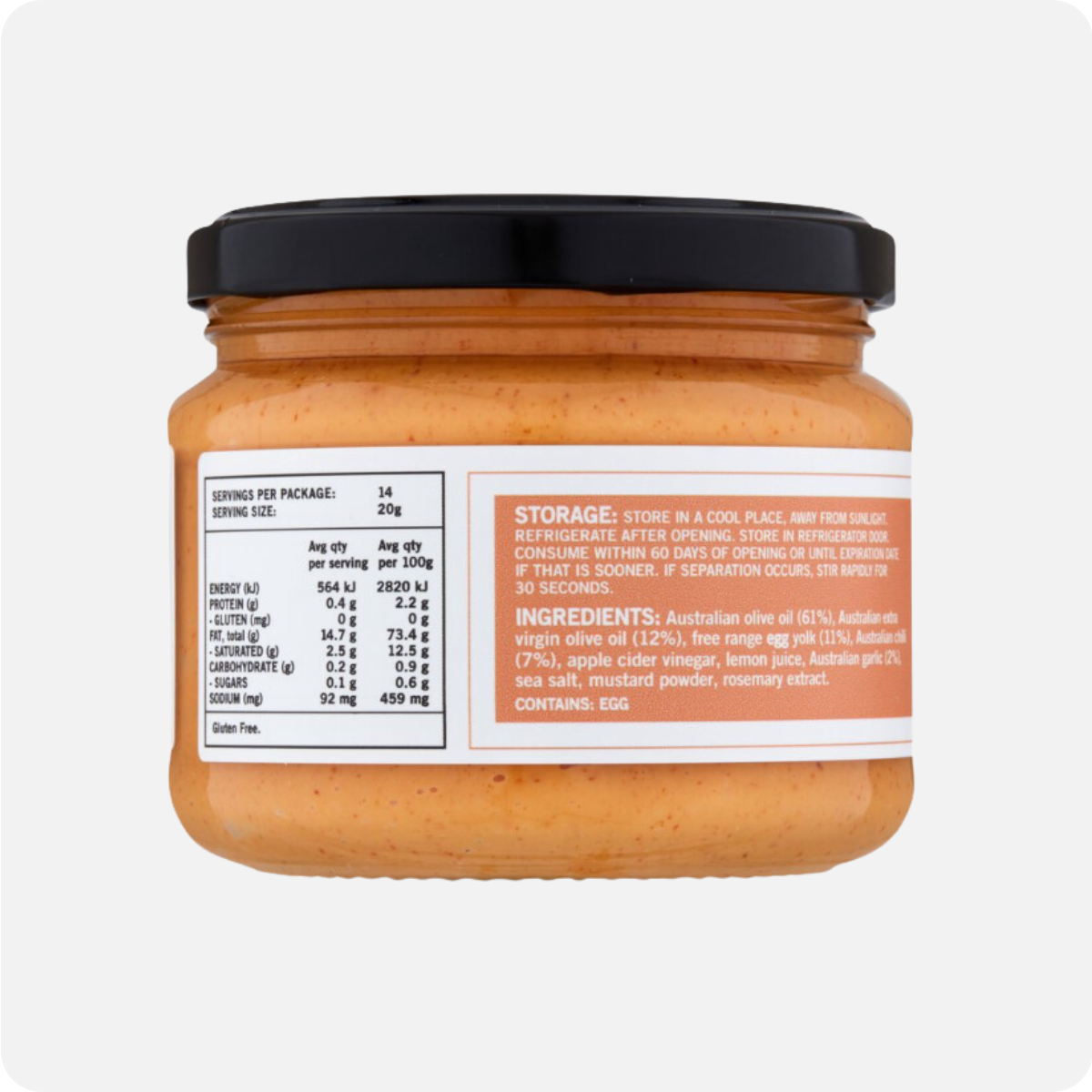 Undivided Food Co Good Fat Chilli Mayonnaise