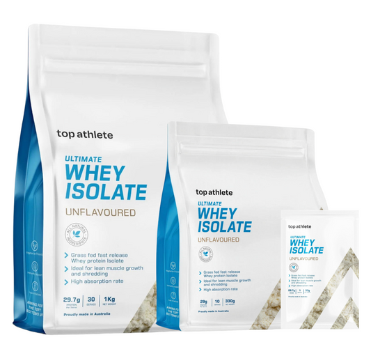 Top Athlete Whey Protein Isolate - Unflavoured