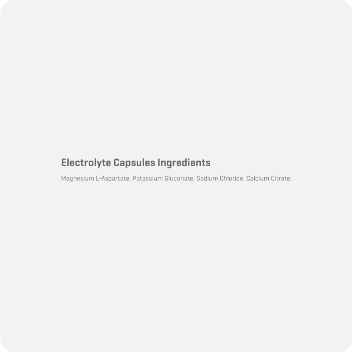 Bulk Nutrients Electrolyte Capsules