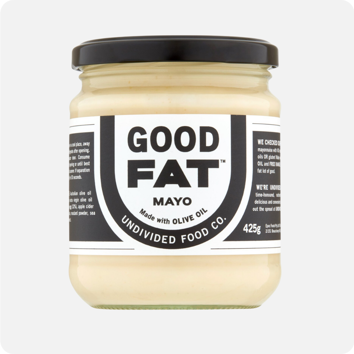 Undivided Food Co Good Fat Mayonnaise