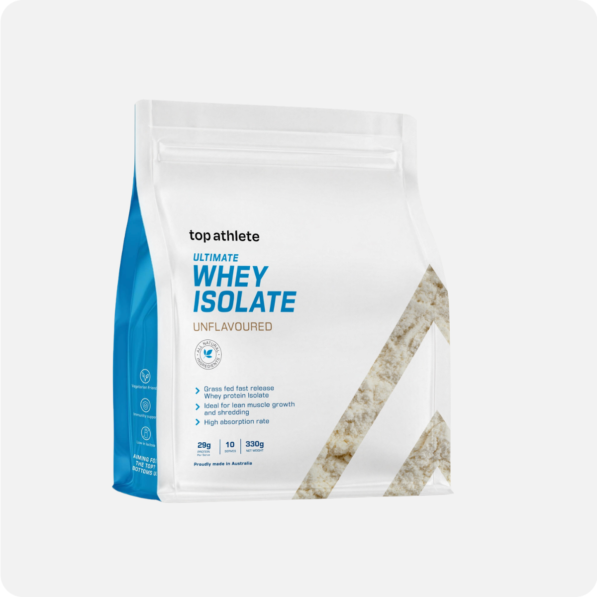 Top Athlete Whey Protein Isolate - Unflavoured