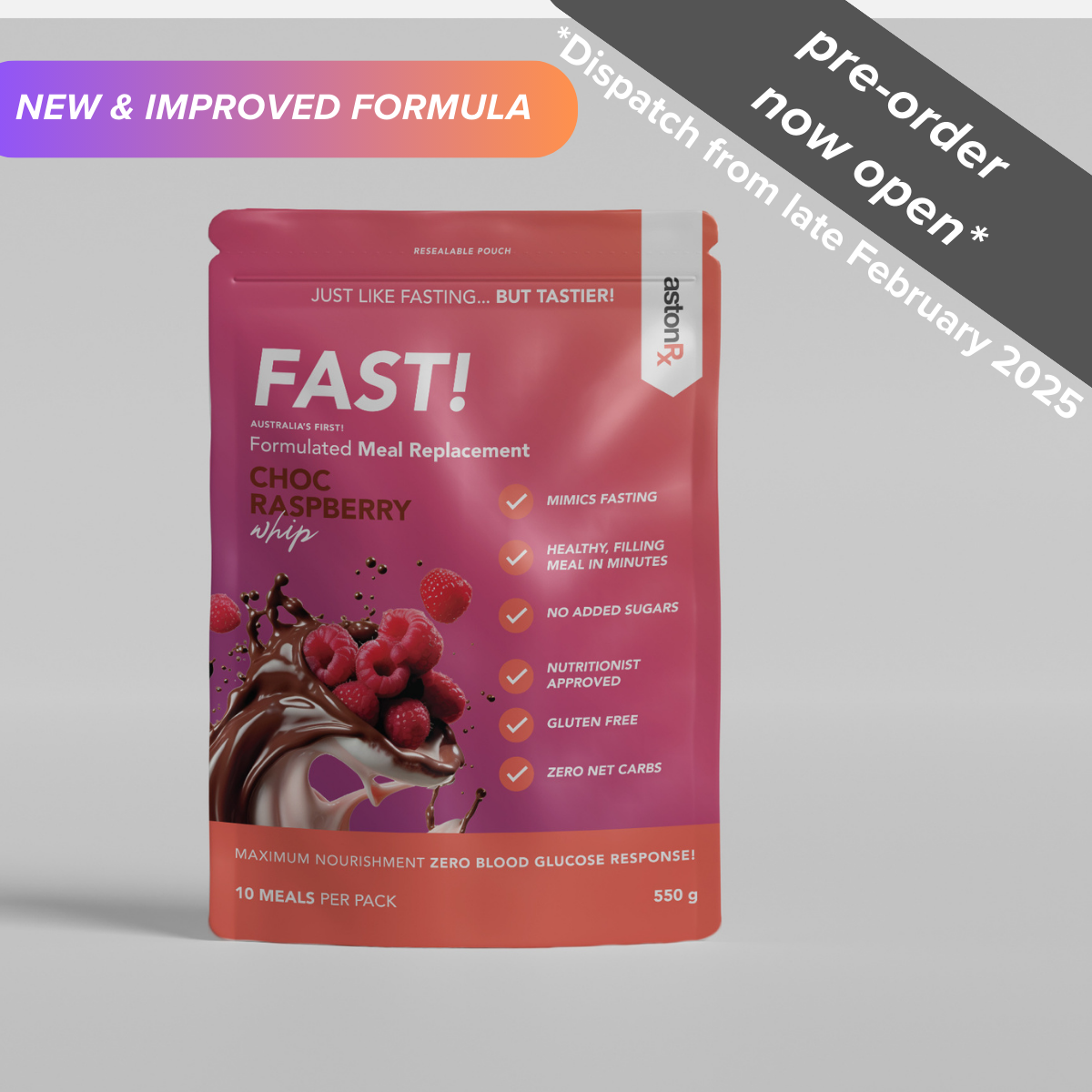 PRE-SALE - AstonRX FAST! Formulated Meal Replacement